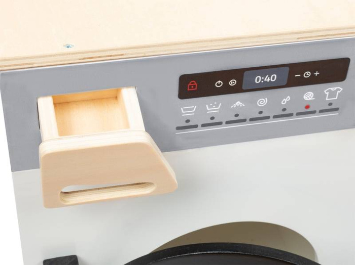 Drewniana kuchnia narożna z pralką i akcesoriami Small Foot Design