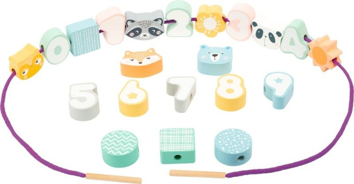 Nawlekanka dla dzieci liczby i zwierzaki Leśna przygoda Small Foot