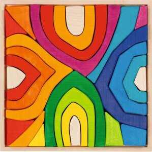 Drewniana układanka Cztery pory roku Goki