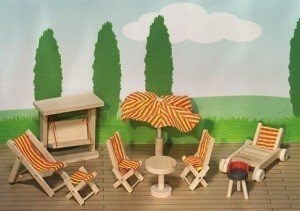Meble ogrodowe, 9 elementów