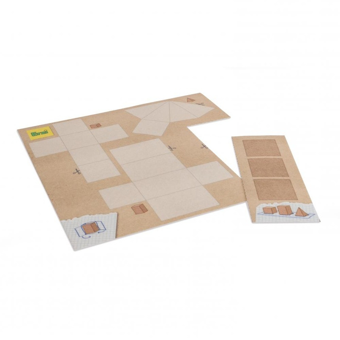 Drewniana Gra edukacyjna Bryły geometryczne Erzi