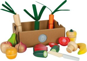 Drewniane owoce i warzywa do krojenia Small Foot