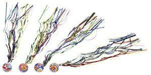 Piłeczka kauczukowa ze wstążkami