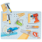 Układanka puzzle z dźwiękami narzędzia Goki