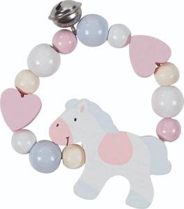 Drewniana grzechotka z dzwoneczkiem Kucyk Goki Baby