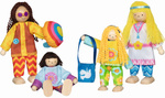 Elastyczne laleczki Rodzina Love & Harmony  Goki