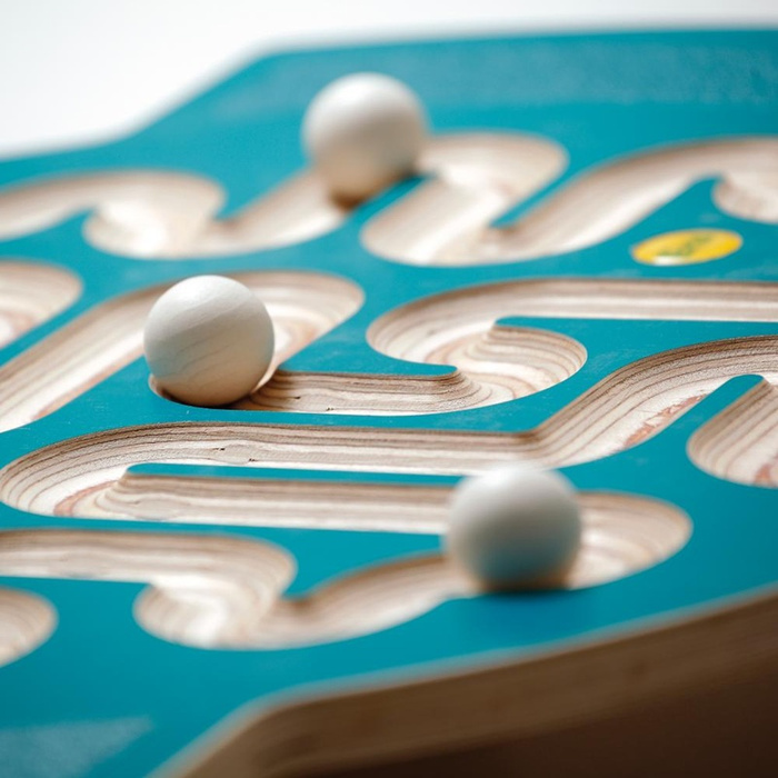 Drewniany Dysk do balansowania z labiryntem Erzi