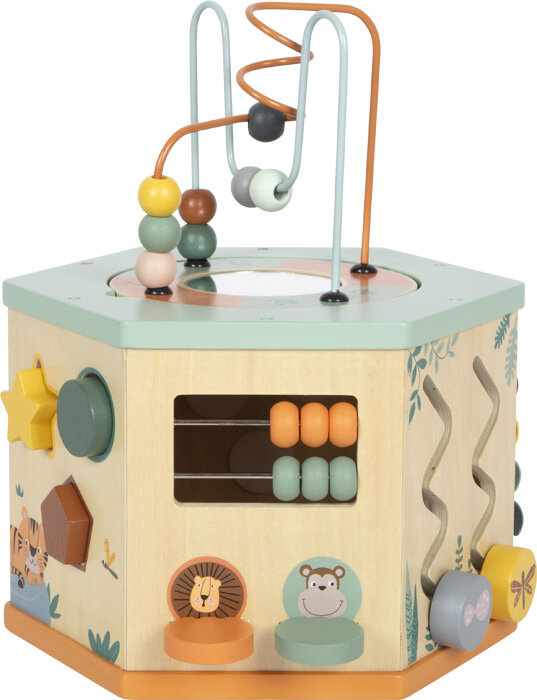 Kostka umiejętności motorycznych 7 stron Safari Small Foot