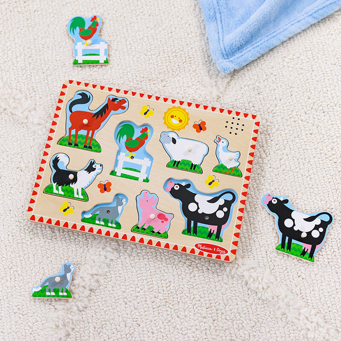 Układanka Gospodarstwo z efektami dźwiękowymi Melissa & Doug