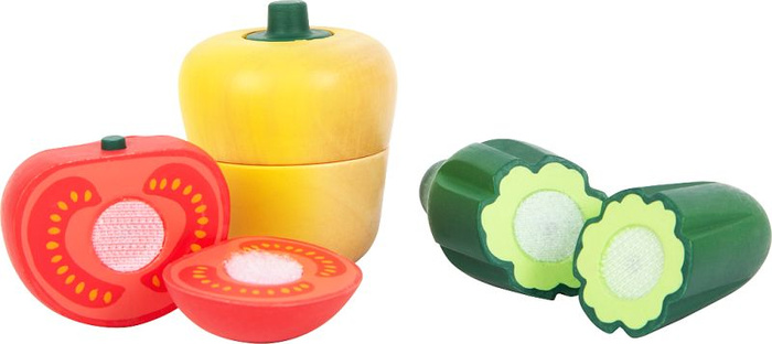 Drewniane warzywa do krojenia z deską kuchenną Small Foot