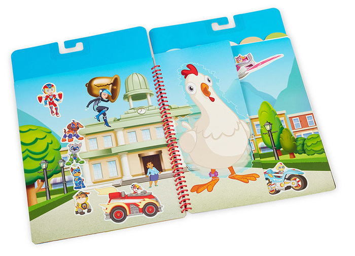 Naklejki wielorazowego użytku Psi Patrol Restickable Stickers Flip-Flap Pad – Adventure Bay Melissa & Doug