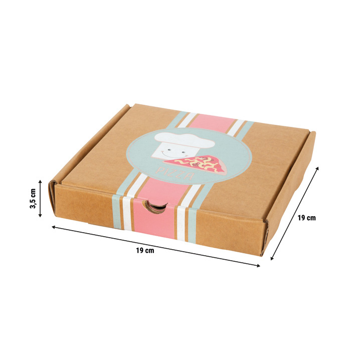 Drewniana pizza z dodatkami zabawki kuchenne dla dzieci Small Foot