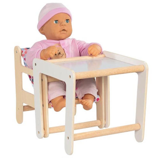 Krzesełko dla lalek ze stolikiem 2w1 Goki