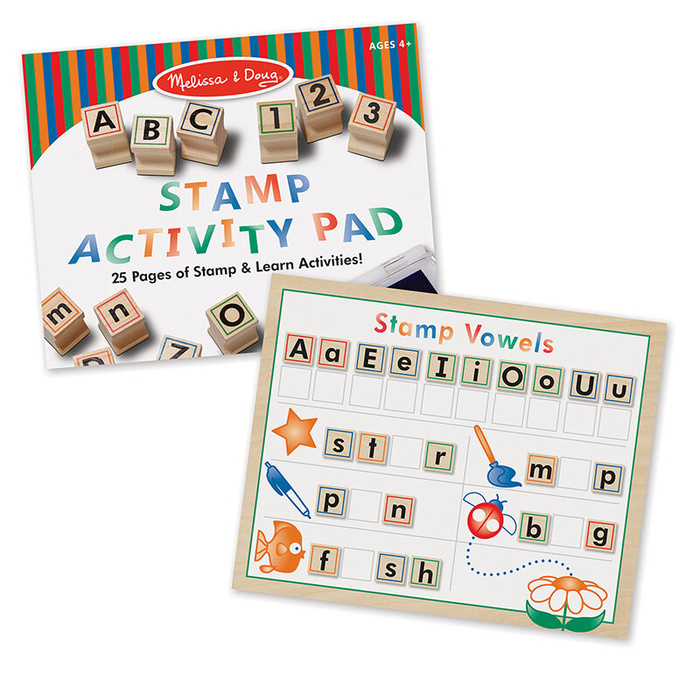 Stemple drewniane Deluxe litery i cyfry Melissa and Doug