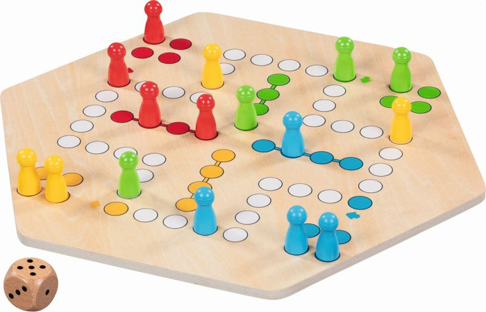 Ludo drewniana gra planszowa chińczyk Goki