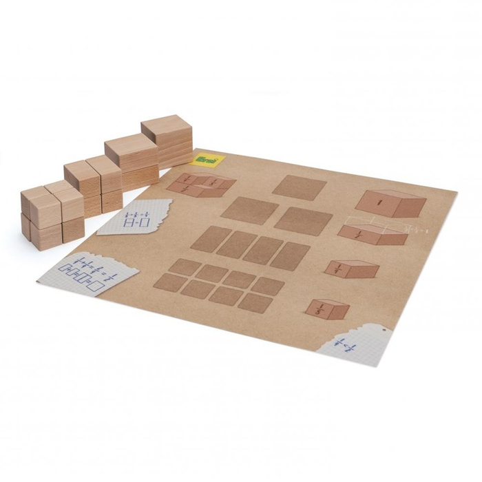 Drewniana Gra dla dzieci do nauki dzielenia i ułamków Erzi