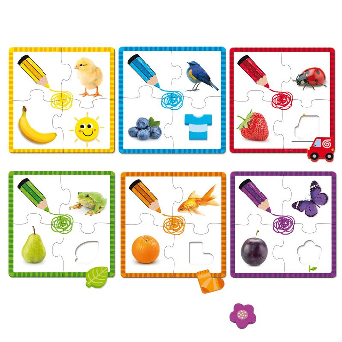 Puzzle dla dzieci Kolory Goula