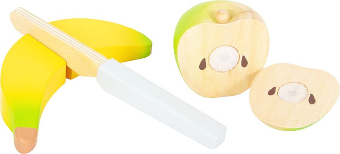 Drewniany zestaw śniadaniowy do krojenia z deską kuchenną Small Foot