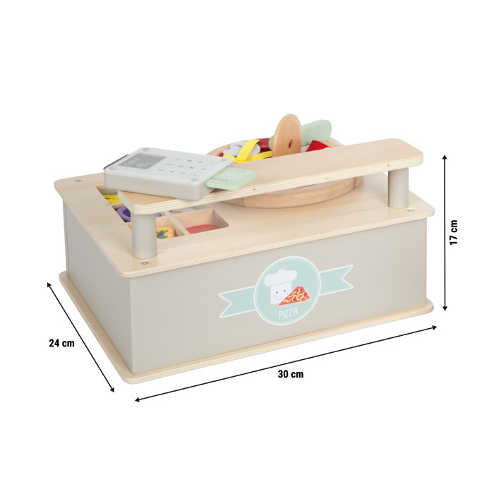 Drewniana pizzeria zabawki kuchenne dla dzieci Small Foot