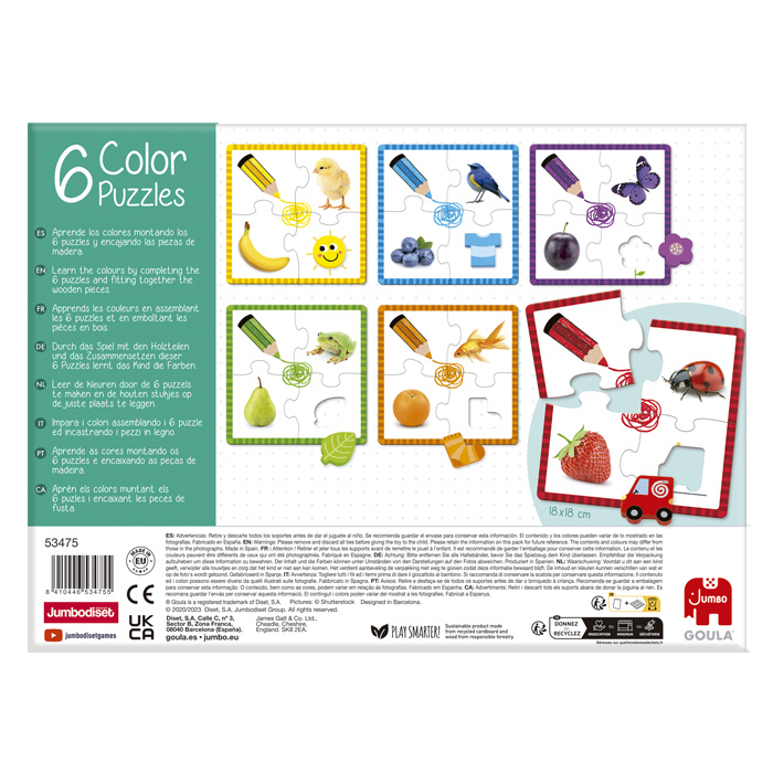 Puzzle dla dzieci Kolory Goula
