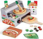 Drewniany zestaw do robienia pizzy z piecem Top & Bake 34 el Melissa & Doug 