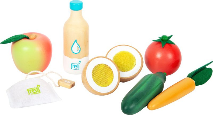 Zestaw wege produktów spożywczych z drewna Small Foot