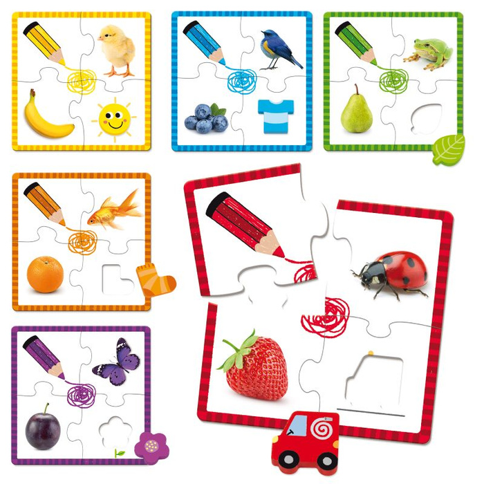 Puzzle dla dzieci Kolory Goula