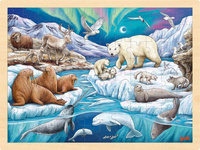 Puzzle drewniane Noc polarna Goki