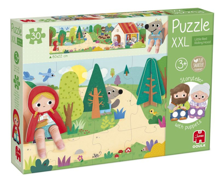 Puzzle dla dzieci XXL Czerwony kapturek Goula