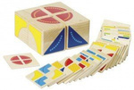 Zabawa logiczna, Kubus, 4 klocki, 26 wzorów