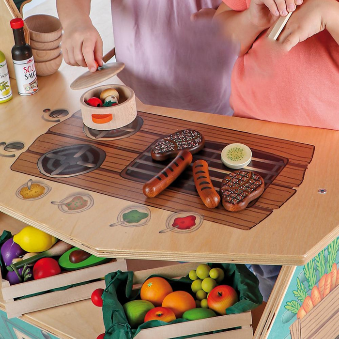 Drewniany Food Truck dla dzieci Erzi