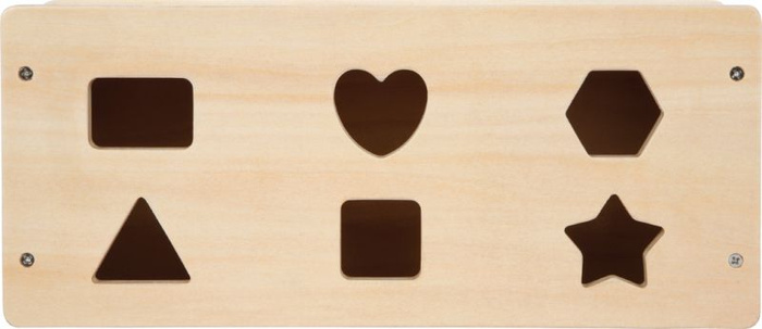 Drewniany sorter kształtów i kolorów z szufladkami Montessori Small Foot