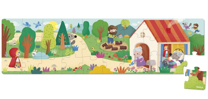 Puzzle dla dzieci XXL Czerwony kapturek Goula