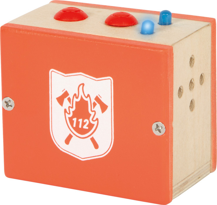 Duża drewniana remiza strażacka z akcesoriami i dźwiękiem Small Foot 