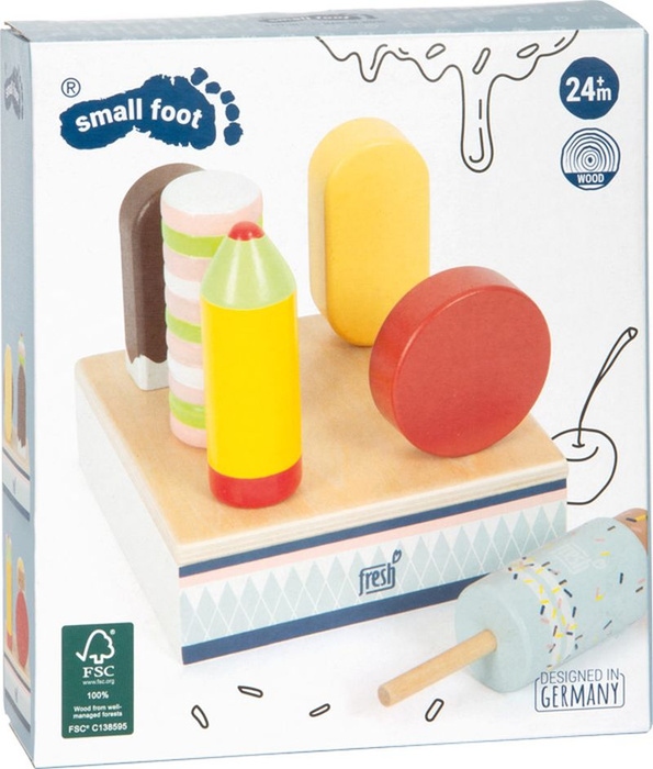 Drewniany zestaw lody na patyku Small Foot