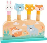 Drewniana gra dla dzieci skaczące zwierzaki Leśna przygoda Small Foot