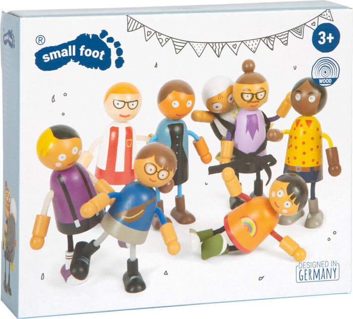 Drewniane lalki Rodzina z dzieckiem Small Foot 