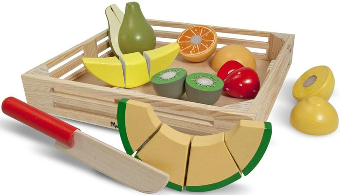 Drewniany zestaw do krojenia owoców Cutting Fruit 8 el Melissa & Doug