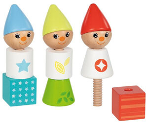 Drewniane klocki Krasnale Goki