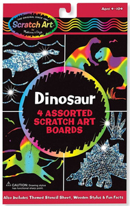 Wydrapywanka zdrapywanka Dinozaury Scratch Magic Rysuj i ucz się Melissa & Doug