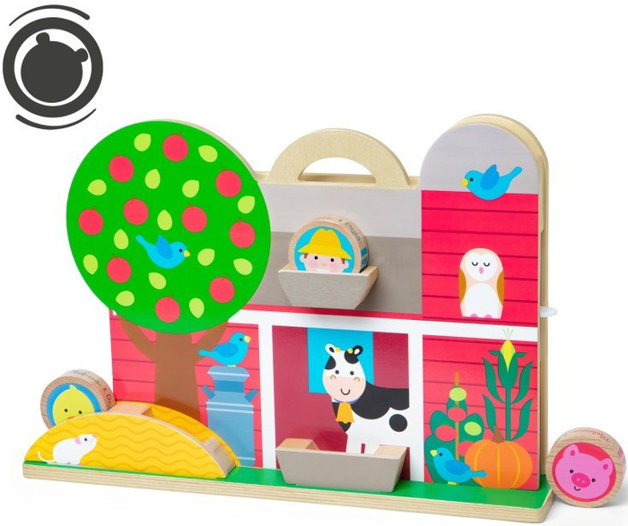 Farma z krążkami GO Tots Barnyard Tumble Melissa and Doug