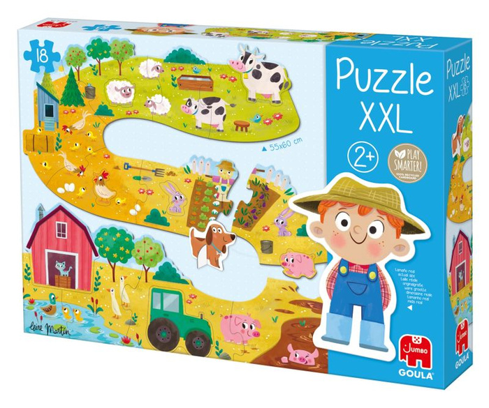 Puzzle dla dzieci XXL Farma Goula