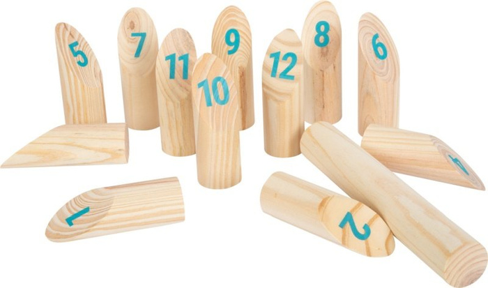 Gra Kubb z liczbami Active Small Foot