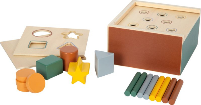 Drewniany sorter kształtów i kolorów Montessori Small Foot