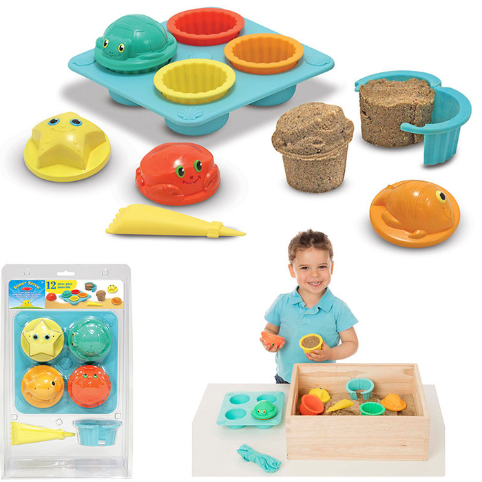 Foremki do piasku, wody zabawa na plaży babeczki Melissa and Doug