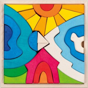 Klocki układanka Niedźwiedź polarny Goki