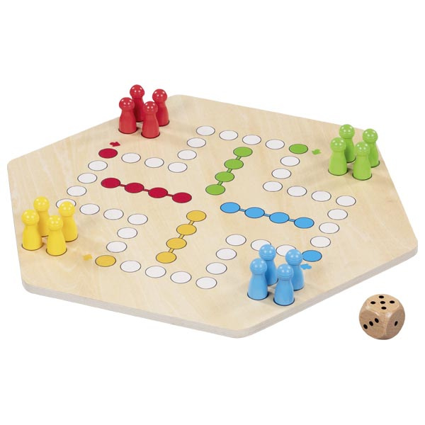 Ludo drewniana gra planszowa chińczyk Goki
