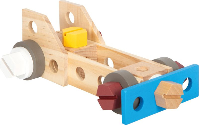 Drewniana walizka z narzędziami dla dzieci Warsztat Small Foot 