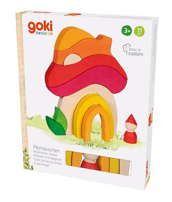 Układanka drewniana 3D Domek Goki
