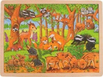 Puzzle las i małe zwierzęta Goki